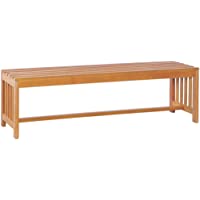 Los mejores  - vidaXL Madera Eucalipto Maciza Banco de Jardín 130x41x39 cm Asiento Exterior